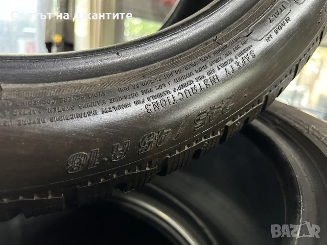 Гуми 245/45/18 Michelin Зимни 4 броя, снимка 11 - Гуми и джанти - 55184660