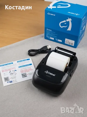 Преносим етикетен принтер Clabel CT221B (Bluetooth + USB), снимка 2 - Принтери, копири, скенери - 55504324