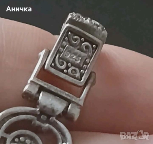 Сребърна уникална гривна, снимка 3 - Гривни - 54723465