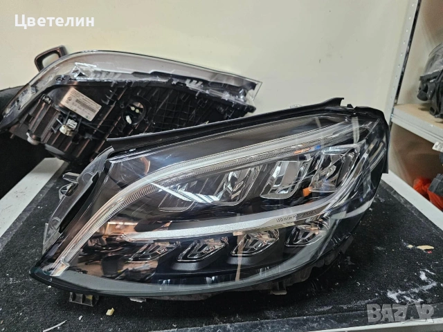 Ляв фар за Mercedes C класа W205 led high performance lqv far farove мерцедес, снимка 2 - Части - 55219106