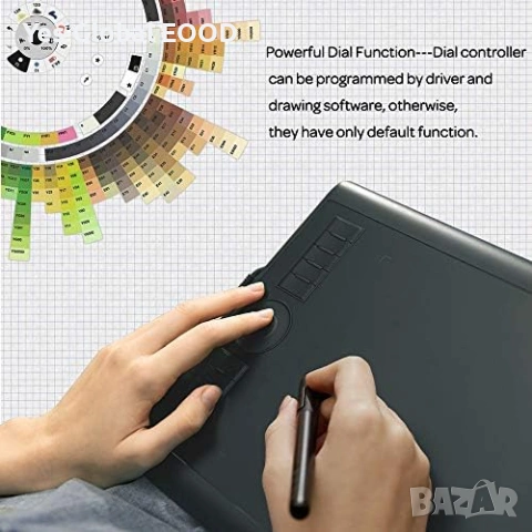 GAOMON M10K PRO графичен таблет 10” с Touch Ring, снимка 6 - Таблети - 54550420