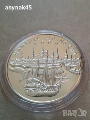 Сребро 0.999 медал 1991г., снимка 3 - Нумизматика и бонистика - 54632988