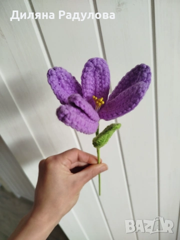 Плетени цветя, снимка 4 - Декорация за дома - 54291356