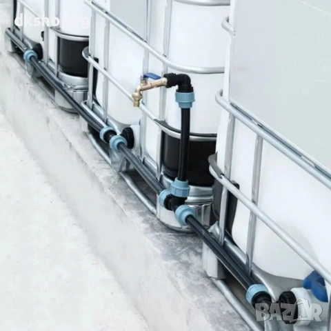 4603 Комплект за IBC контейнер с кран 3/4" и адаптер за бърза връзка, снимка 3 - Бидони, бурета и бъчви - 54439968