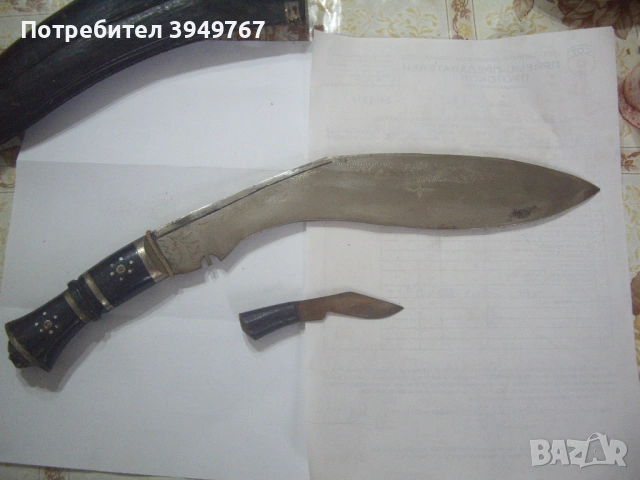 Старо голямо кукри., снимка 6 - Антикварни и старинни предмети - 54361835