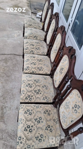 Столове 6 бр.орехов масив, снимка 3 - Столове - 54063143