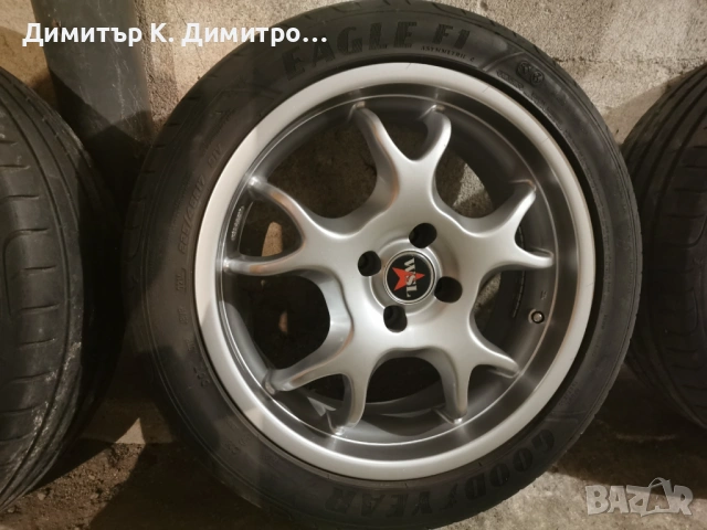 Джанти WSL 17 цола 4 х 100, 7.5 J, снимка 3 - Гуми и джанти - 54498458