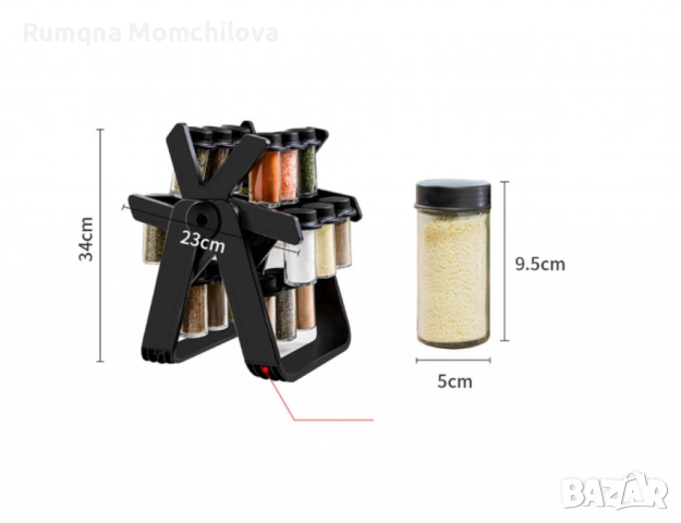 Въртящ се органайзер за подправки , снимка 8 - Аксесоари за кухня - 54579617