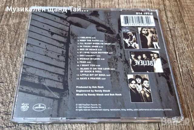 Компакт Дискове - Рок Метъл: Bon Jovi – Keep The Faith , снимка 2 - CD дискове - 54116749