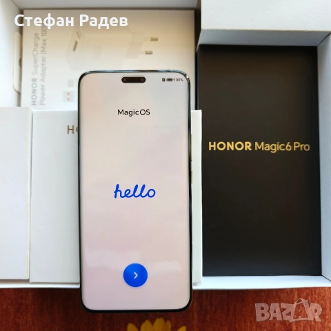 Смартфон Honor MAGIC6 PRO 512/12 GREEN + WATCH 6 + CHARGER 100W + CASE + HONOR CHOICE Earbuds Clip, снимка 3 - Други - 54537226