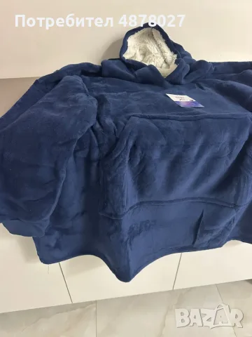 🧣 Дебело зимно одеяло с ръкави и качулка TOP QUALITY HOME SWEET, снимка 3 - Олекотени завивки и одеяла - 55598553