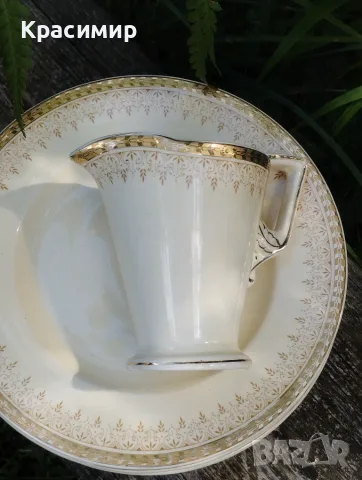 Английски порцелан Burleigh Ware (Burgess & Leigh) – чинии и каничка 