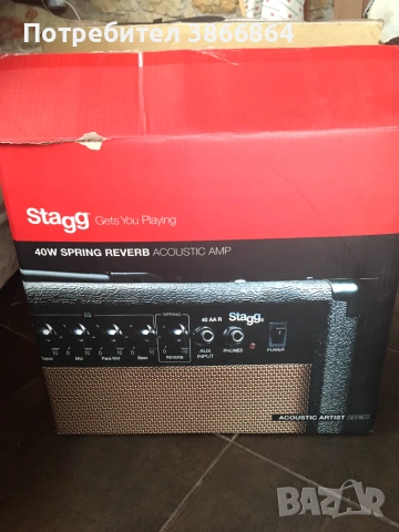 Stagg 40W китарен усилвател, снимка 3 - Ресийвъри, усилватели, смесителни пултове - 55000660