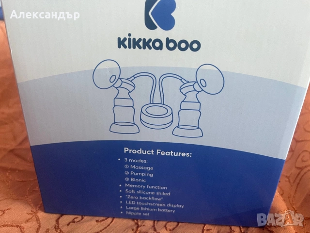 Двойна електрическа помпа за кърма KikkaBoo - Nessa + Подаръци, снимка 2 - Помпи за кърма - 55044678