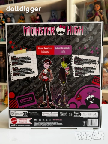 Monster High Kieran Valentine and Spelldon Cauldronello 2 Pack Doll Mattel, снимка 2 - Кукли - 54854520