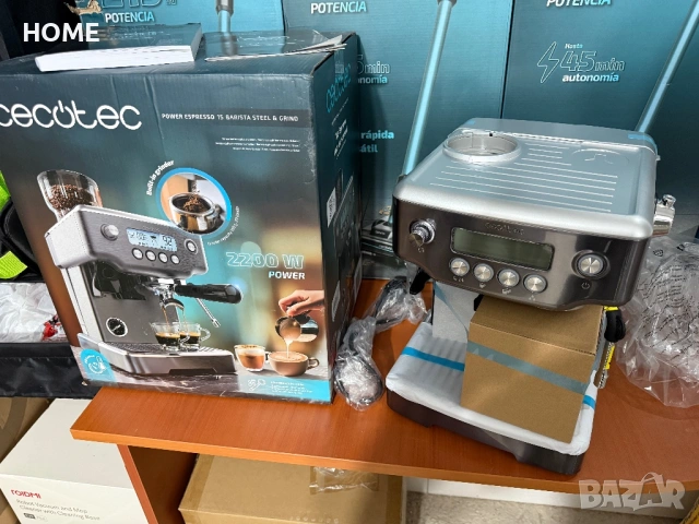 Кафемашина Cecotec Barista Power Espresso 20 Barista Steel & Grind (2200W)