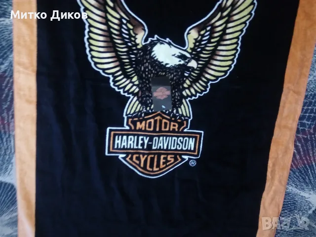 Harley Davidson нови кърпа 140х63 см и лятна шапка нова, снимка 12 - Шапки - 55513347