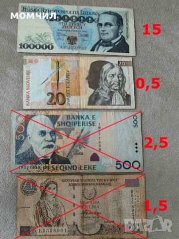 Банкноти 6-26 , снимка 18 - Нумизматика и бонистика - 54138309