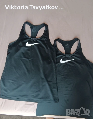 2 дамски потника Nike One Dri-FIT Swoosh, размер S, снимка 4 - Спортни екипи - 55163852