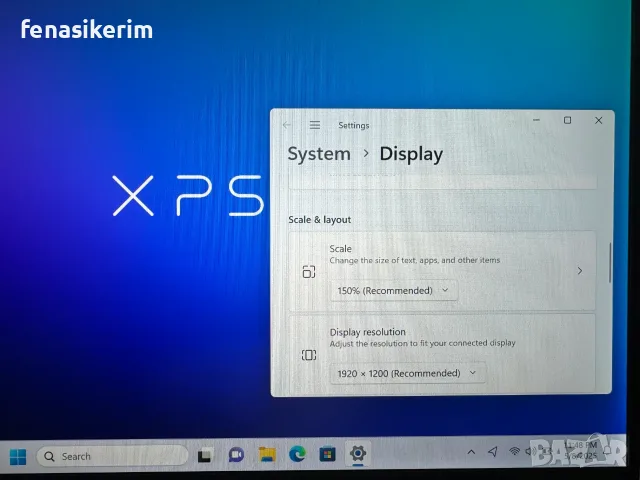 13.4' Full HD+ i7-1165G7 DELL XPS 9310 16GB LPDDR4X/256GB NVMe/Подсветкa/Win 11/Бат 6ч, снимка 6 - Лаптопи за работа - 55382270
