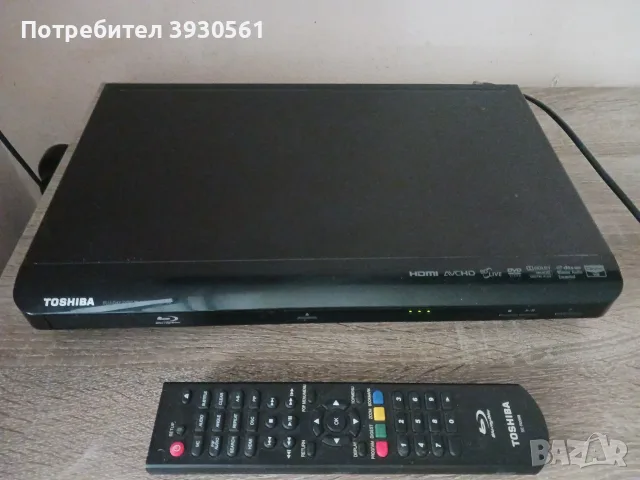 Toshiba blu ray player с оригинално дистанционно, снимка 2 - Плейъри, домашно кино, прожектори - 55654179