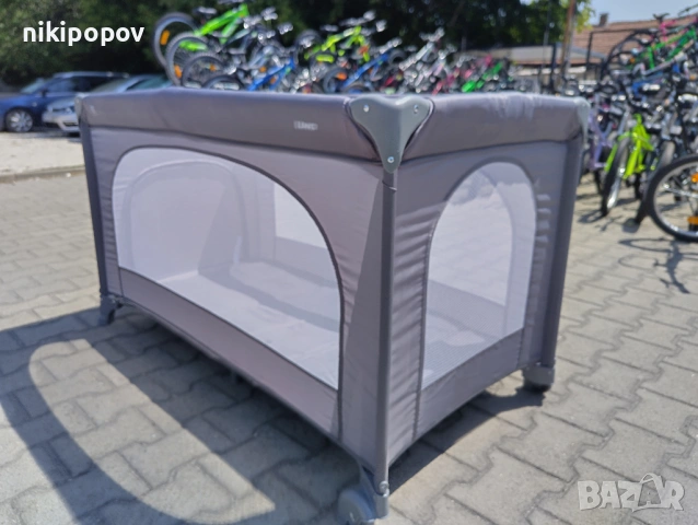MONI Сгъваема детска кошара UNO сив, снимка 5 - Други - 54646029