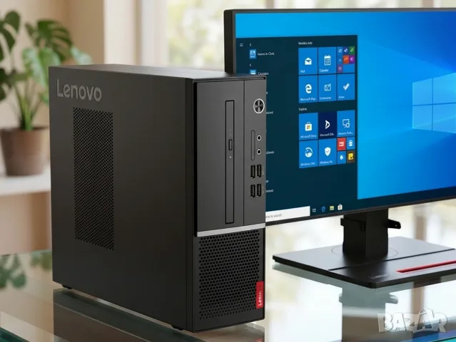 Компютър LENOVO PC V50s-07IMR, i5-10400, 8GB, 512GB SSD, DVD-Writer, Win 10 Pro, гаранция 2 г.