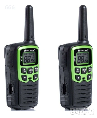 Midland XT30 Безжичен Трансивър PMR с Монохромен Екран Комплект 2бр, снимка 2 - Друга електроника - 55236806