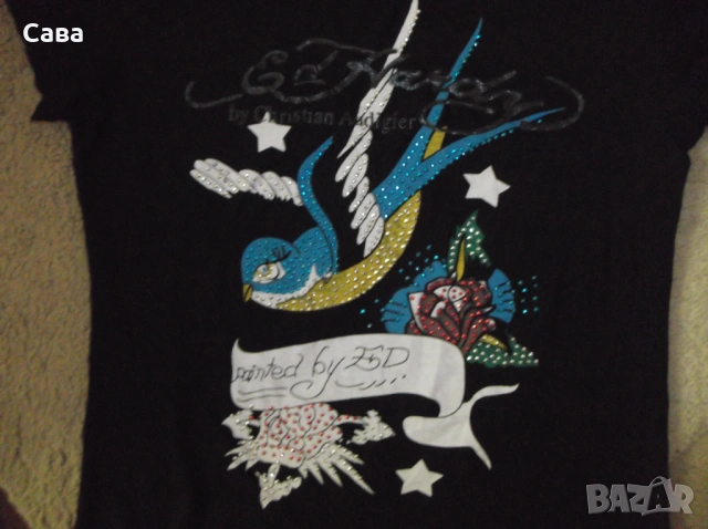 Тениски ED HARDY  мъжка,М-Л  дамска,С-М, снимка 6 - Тениски - 54839227