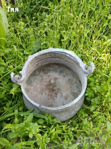 Малко менче/бакърче 2 л, снимка 2 - Антикварни и старинни предмети - 54261972