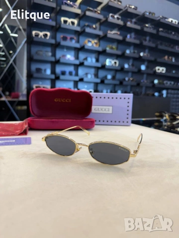 Очила + висок клас калъф + на марката кутия + сертификат + кърпичка Gucci cartier