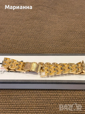 Златна гривна, тип Ролекс, нова, снимка 4 - Гривни - 54322134
