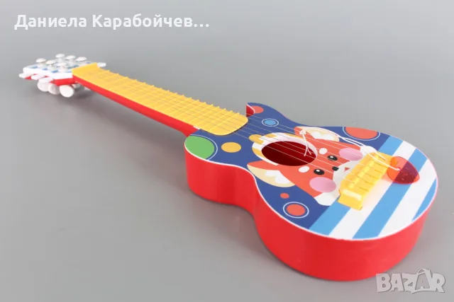Детска китара с 6 метални струни, снимка 2 - Музикални играчки - 55665917