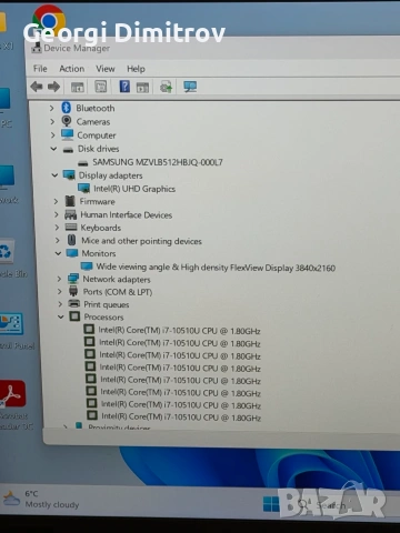 Lenovo x1 carbon i7-10510U/16RAM/512SSD/UHD Graphics/4K Дисплей, снимка 5 - Лаптопи за работа - 54984276
