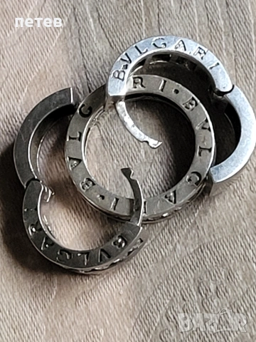 Bvlgari. сребърен пръстен. сребърни обици., снимка 8 - Антикварни и старинни предмети - 54698574