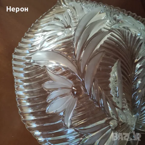 Кристална фруктиера, снимка 2 - Сервизи - 55428006