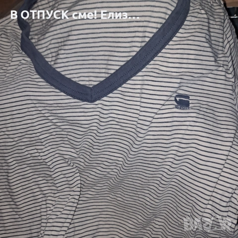 G star оригинална винтидж рае. v neck бие , снимка 2 - Тениски - 54657948