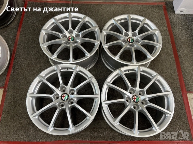 Джанти 17 Цола 5x110 Alfa Romeo Giulia Оригинални Нови, снимка 3 - Гуми и джанти - 54563165