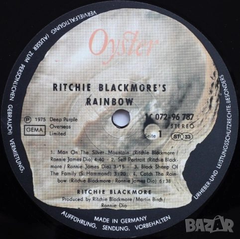 Грамофонни плочи Rainbow – Ritchie Blackmore's Rainbow, снимка 3 - Грамофонни плочи - 54422817