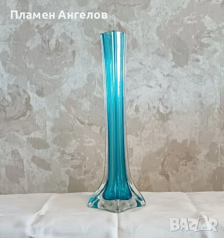 Ретро ваза "Берц" стил Мурано, снимка 3 - Вази - 55319085