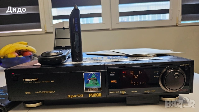 Panasonic NV-FS200 SVHS video recorder! *Колекционерски УНИКАТ *!, снимка 4 - Плейъри, домашно кино, прожектори - 54978533