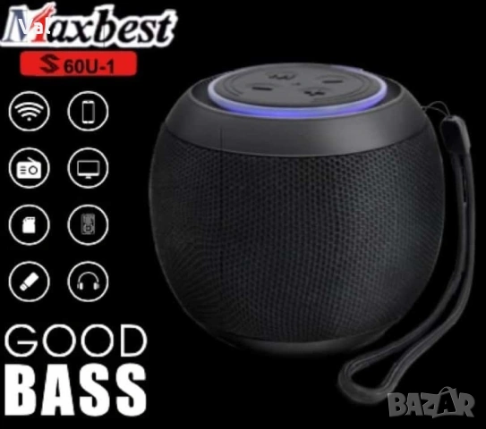 Преносима Bluetooth колона Maxbest A Pro2, TF, FM.BT, 10W, с USB зареждане, снимка 2 - Bluetooth тонколони - 54826981