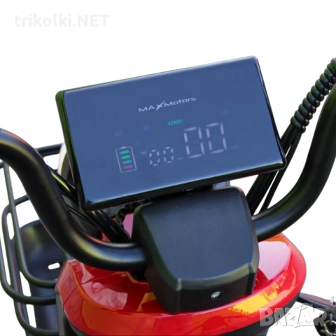 Двуместна електрическа триколка за възрастни Max Motors Pudding 1800W, 48V, 20Ah, CE сертификат, снимка 12 - Инвалидни скутери - 54619507