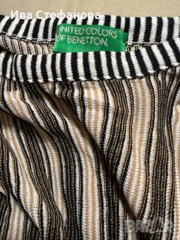 Разкошна нова елегантна вискоза ежедневна рокля Benetton 100% оригинална маркова , снимка 4 - Рокли - 54397979