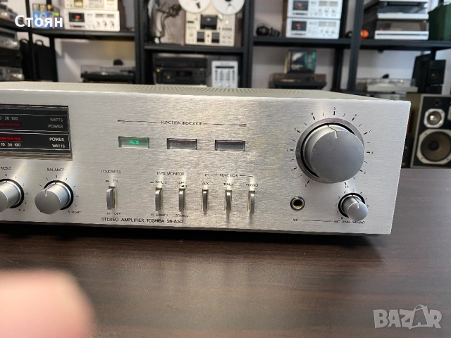 Vintage усилвател Aurex/Toshiba, снимка 3 - Ресийвъри, усилватели, смесителни пултове - 54380725