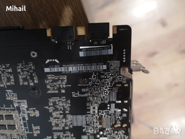 Видеокарта MSI GeForce GTX 1080 Ti ARMOR 11G OC за ремонт, части, снимка 3 - Видеокарти - 55494225