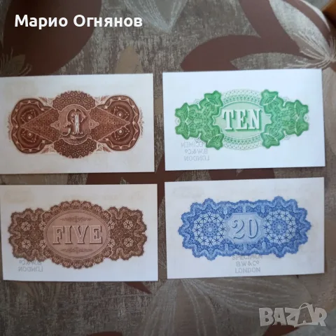 лот банкноти  Малта -1866г -4 бр.= 8.00 €, снимка 3 - Нумизматика и бонистика - 55656610