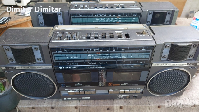 Hitachi 2бр.радио касетофон., снимка 3 - Радиокасетофони, транзистори - 55259871