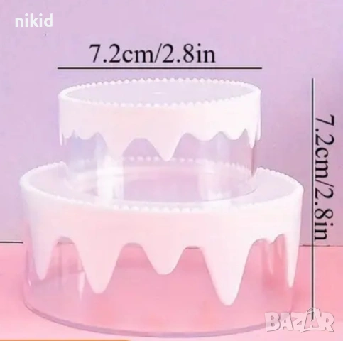 2 бр кутия кутии торта на етажи пластмасови прозрачни за бижута бонбони лакомства и др, снимка 2 - Кутии за храна - 54011364