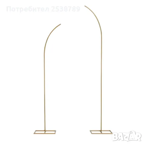 Метални полуарки за балони 2 бр., 190 см и 240 см